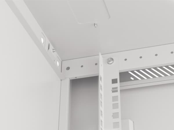 Lanberg WF01-6612-10S, Seinään asennettava laitekehikko, 12U, 60 kg, Näppäinlukko, Kotelon kiskot, 23 kg