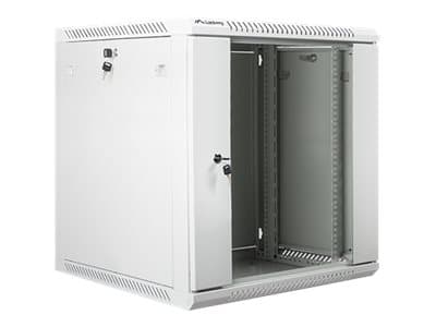 Lanberg WF01-6612-10S, Seinään asennettava laitekehikko, 12U, 60 kg, Näppäinlukko, Kotelon kiskot, 23 kg