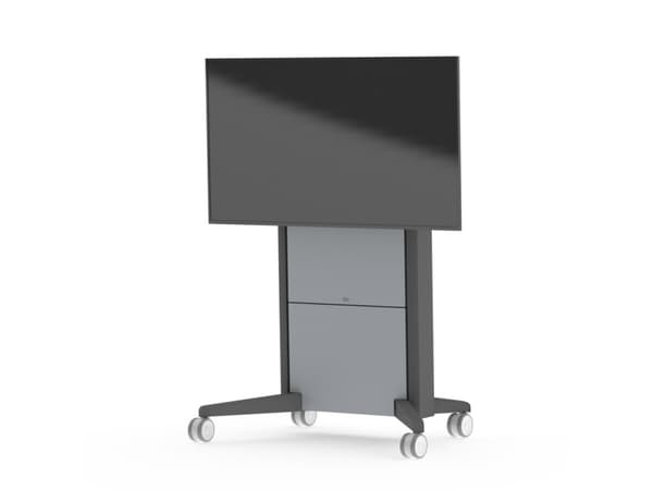 SMS Presence Mobile - Ställ - för LCD-display - låsbar - aluminium, antracitgrå - golvstående