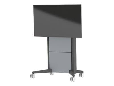 SMS Presence Mobile - Ställ - för LCD-display - låsbar - aluminium, antracitgrå - golvstående