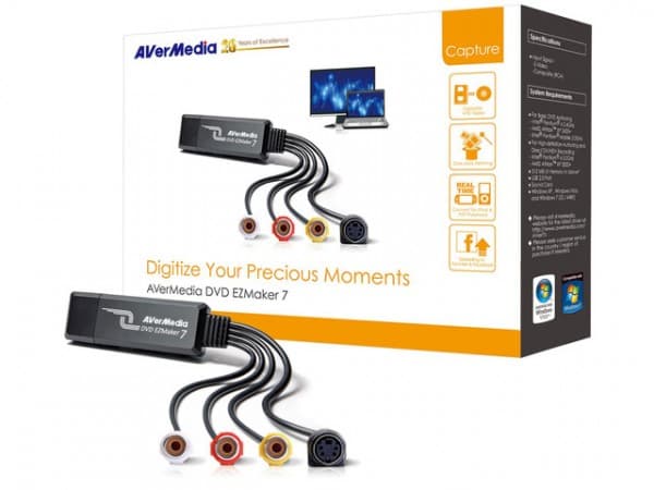 AVerMedia DVD EZMaker 7 - Videooptagelsesadapter - USB 2.0 - Mac OS is not supported.