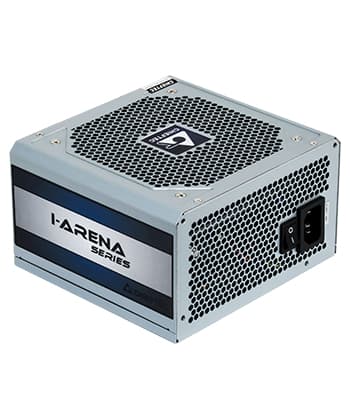 Chieftec iARENA GPC-500S - Strømforsyning (intern) - ATX12V 2.3/ PS/2 - AC 230 V - 500 watt - aktiv PFC - sølv