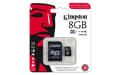 Miniatyrbilde 5 av 5: Kingston - Flashminnekort (microSDHC til SD-adapter inkludert) - 8 GB - UHS Class 1 / Class10 - microSDHC UHS-I