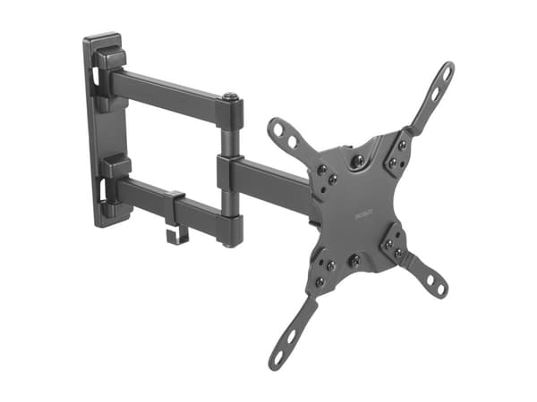 DELTACO ARM-459 - Monteringssats (lutnings-/svängningsväggmontering) - för platt panel - svart - skärmstorlek: 15"-40" - väggmonterbar