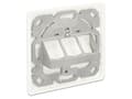Miniatyrbilde 4 av 5: Delock Keystone Wall Outlet - Overflatemonteringsboks for nettverk - ren hvit, RAL 9010 - 3 porter