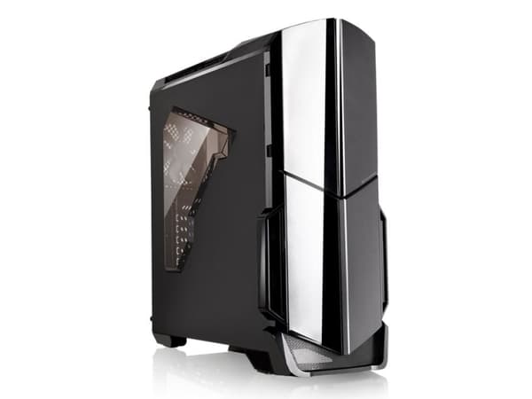 Thermaltake Versa N21 Window - Tower - ATX - genomskinlig sidopanel - ingen strömförsörjning (PS/2) - svart - USB/ljud