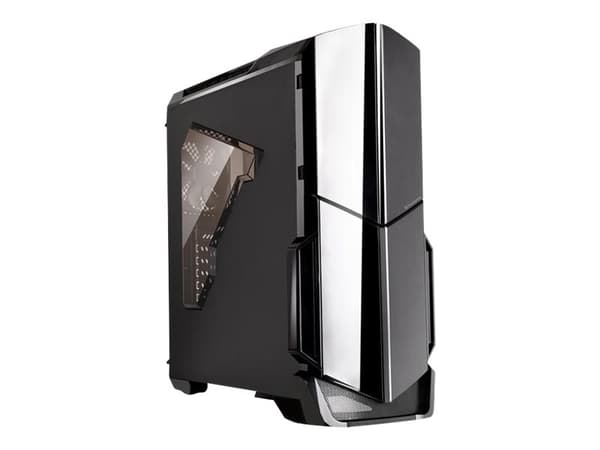 Thermaltake Versa N21 Window - Tower - ATX - genomskinlig sidopanel - ingen strömförsörjning (PS/2) - svart - USB/ljud Svart