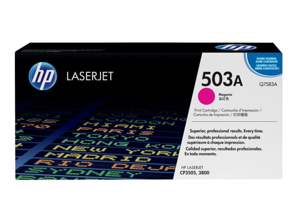 HP 503A - Magenta - original - LaserJet - tonerpatron (Q7583A) - for Color LaserJet 3800, 3800dn, 3800dtn, 3800n, CP3505, CP3505dn, CP3505n, CP3505x