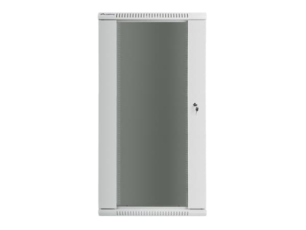 Lanberg - Rack skap - veggmonterbar - grå, RAL 7035 - 27U - 19"