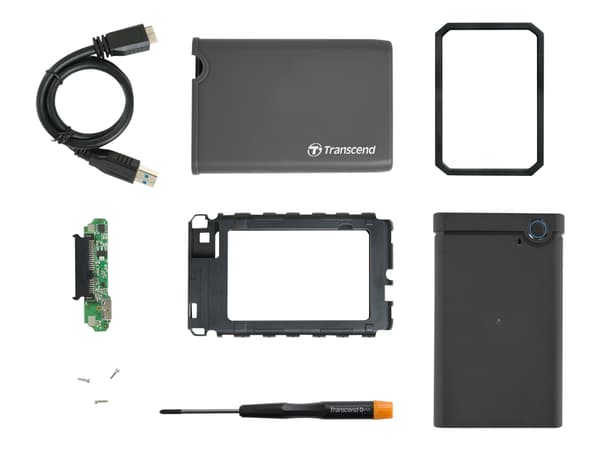 Transcend StoreJet 2.5" - Förvaringslåda - 2.5" - SATA 6Gb/s - USB 3.0
