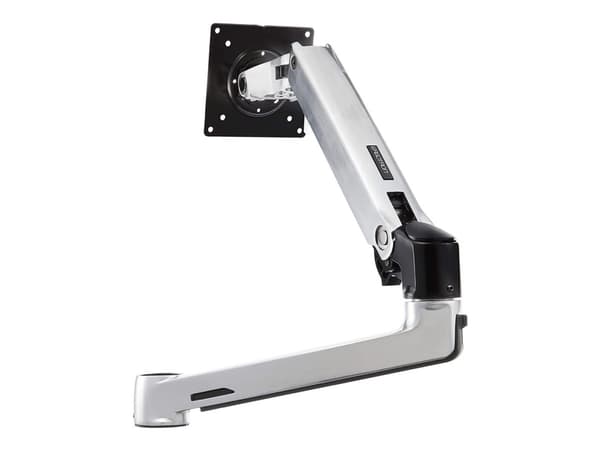 Ergotron LX - Monteringskomponent (vridbar arm, stångklämma, förlängning) - Konstant kraftteknik - för LCD-display - polerat aluminium med svarta acc