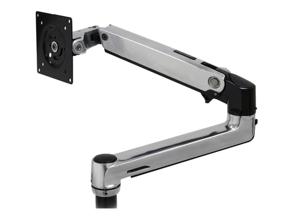 Ergotron LX - Monteringskomponent (vridbar arm, stångklämma, förlängning) - Konstant kraftteknik - för LCD-display - polerat aluminium med svarta acc