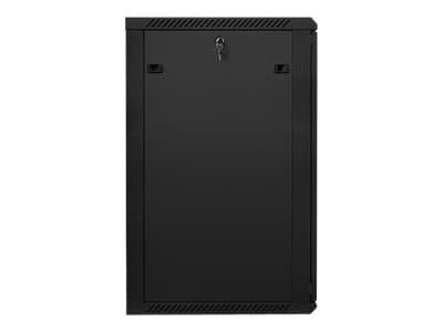 Lanberg - Rack skåp - väggmontering - svart, RAL 9004 - 22U - 19"