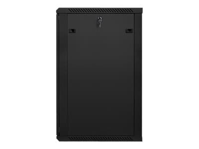 Lanberg - Rack skåp - väggmontering - svart, RAL 9004 - 22U - 19"
