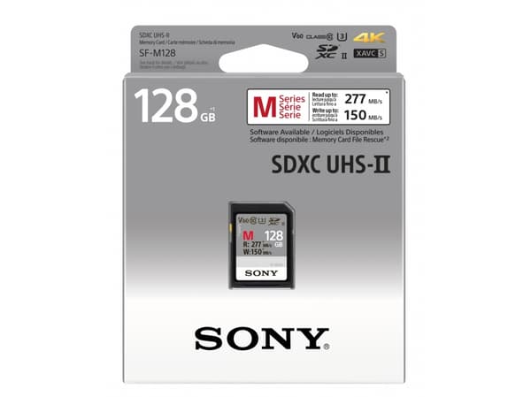 Sony SF-M Series SF-M128 - Flash-minneskort - 128 GB - UHS Class 3 / Class10 - SDXC UHS-II