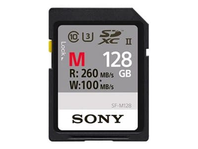 Sony SF-M Series SF-M128 - Flashminnekort - 128 GB - UHS Class 3 / Class10 - SDXC UHS-II