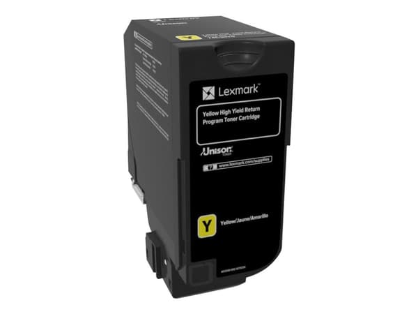 Lexmark - Høy ytelse - gul - original - tonerpatron LCCP, LRP - for Lexmark CS725de, CS725dte