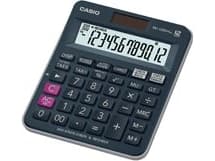 Casio MJ-120D Plus, Desktop, Grunnleggende, 12 sifre, Batteri/Solcelle, Sort