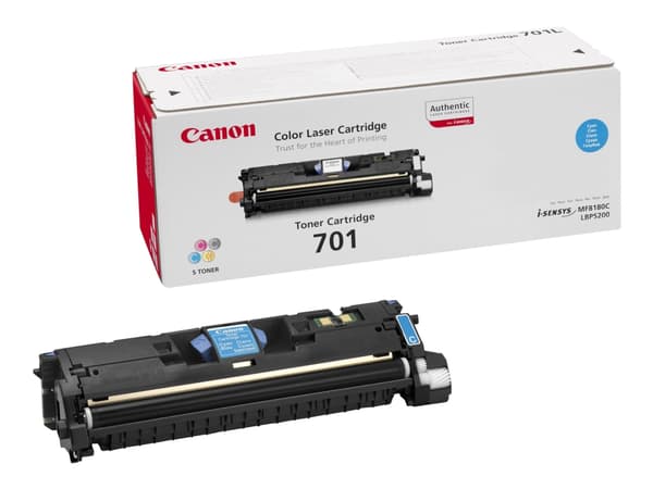 Canon 701 - Cyan - original - tonerpatron - för ImageCLASS MF8180c; Laser Shot LBP-5200; LaserBase MF8180C