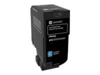 Lexmark - syaani - alkuperäinen - tonerpatron LCCP, LRP, Lexmark Corporate - Lexmark CS720de, CS720dte, CS725de, CS725dte, CX725de, CX725dhe, CX725dt