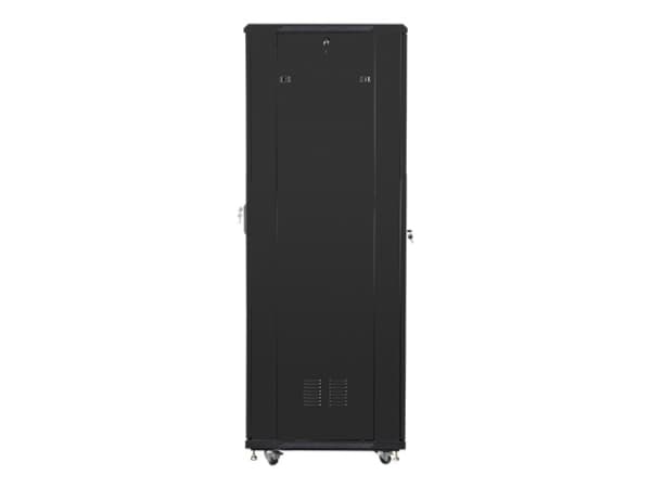 Lanberg FF01-6842-12B, Fristående rack, 42U, 800 kg, Knapplås, Kuggskenor, Justerbara fötter