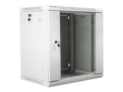 Lanberg - Rack skap - veggmonterbar - grå, RAL 7035 - 12U - 19"