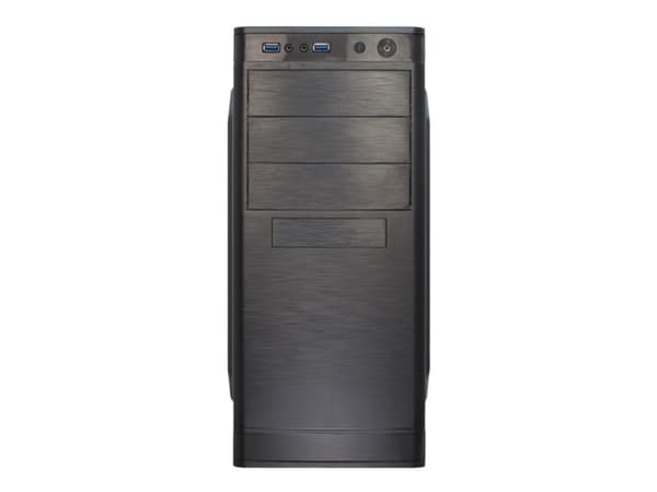 Inter-Tech IT-5905, Midi Tower, PC, Musta, ATX, mikro ATX, Koti /Toimisto, 35,5 cm musta