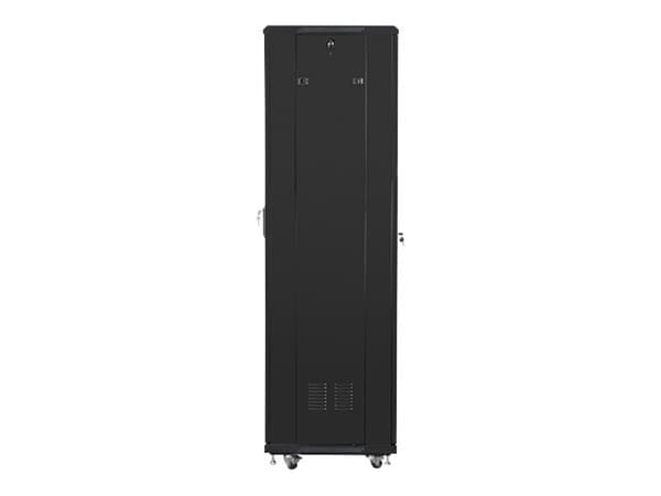 Lanberg - Rack skåp - med 2 kylfläktar - 230 V - svart, RAL 9004 - 42U - 19"
