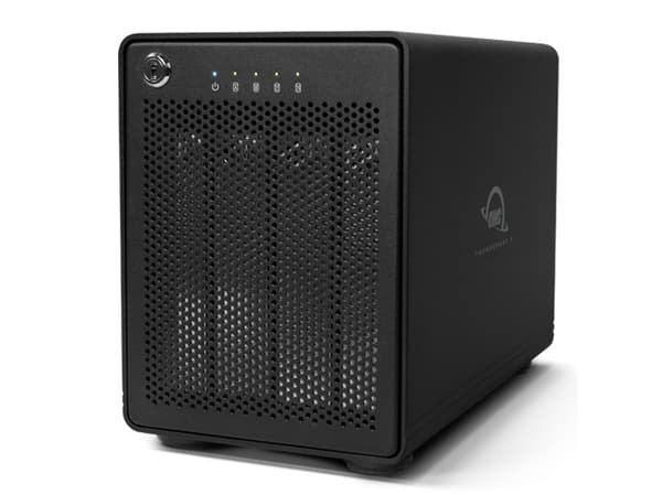 OWC ThunderBay 4 RAID 5, HDD- / SSD kabinett, 2.5/3.5", SATA, Serial ATA II, Serial ATA III, 20 Gbit/s, Svart