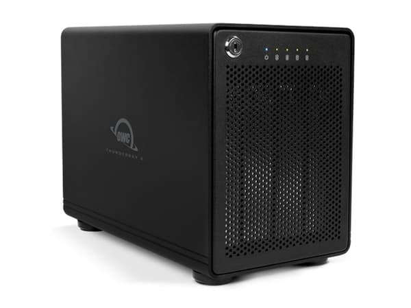 OWC ThunderBay 4 RAID 5, HDD- / SSD kabinett, 2.5/3.5", SATA, Serial ATA II, Serial ATA III, 20 Gbit/s, Svart