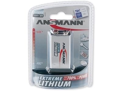 ANSMANN Energy - Batteri 9V - Li - rød