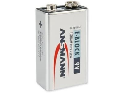 ANSMANN Energy - Batteri 9V - Li - rød