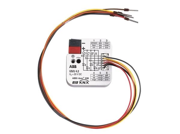 ABB US/U4.2, Digitaalinen, Sisääntulo/ulostulo, 4 kanavaa, Valkoinen, 20 V, -5 - 45 °C