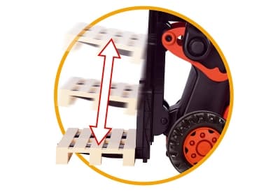 BIG Linde Forklift, 3 år, Sort, Rød