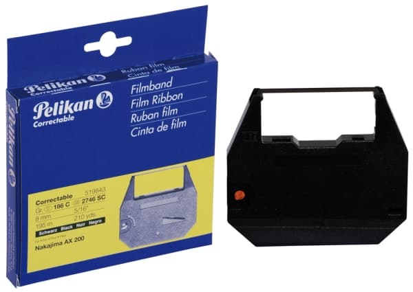 Pelikan - Svart - 8 mm x 195 m - färgband
