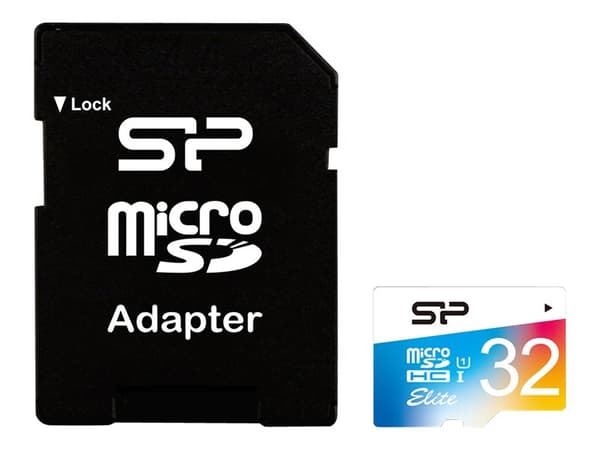 SILICON POWER Elite - Flashminnekort (SD-adapter inkludert) - 32 GB - Class 10 - microSDHC UHS-I