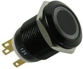 Lamptron Black Polycarbonate Vandal Resistant Illuminated blue dot (LAMP-SW2001-H)