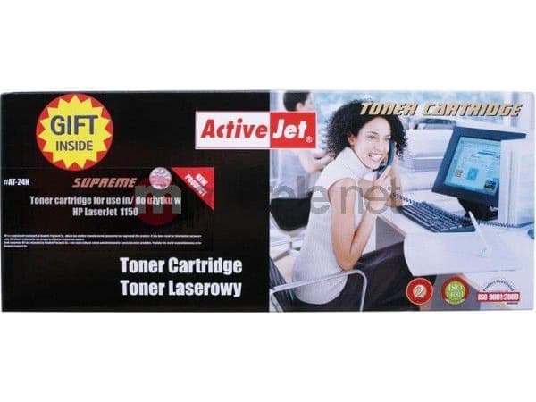 Activejet ATH-24N, 3000 sider, Sort, 1 stykker