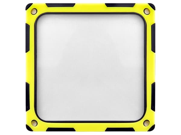 SilverStone FF124 - Systemviftefilter - 120 mm - svart, gul