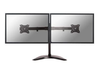 Neomounts NM-D335D - Stativ - full bevegelse - for 2 LCD-skjermer - svart - skjermstørrelse: 10"-27" - skrivebordsstativ, klemmemonterbar, malje, skr