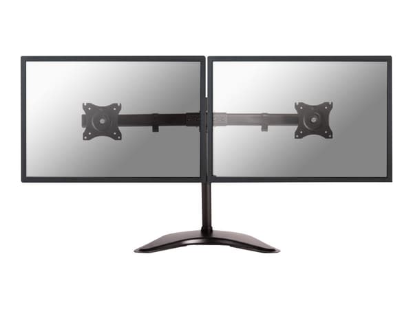Neomounts NM-D335D - Stativ - full bevegelse - for 2 LCD-skjermer - svart - skjermstørrelse: 10"-27" - skrivebordsstativ, klemmemonterbar, malje, skr