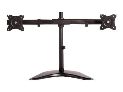 Neomounts NM-D335D - Stativ - full bevegelse - for 2 LCD-skjermer - svart - skjermstørrelse: 10"-27" - skrivebordsstativ, klemmemonterbar, malje, skr Sort