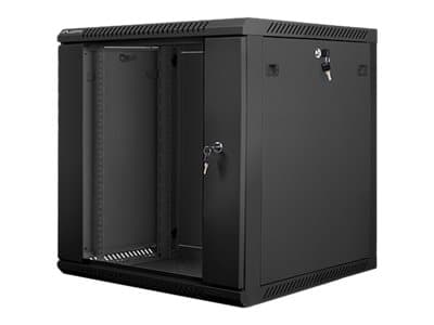 Lanberg - Rack skåp - väggmontering - svart, RAL 9004 - 12U - 19"