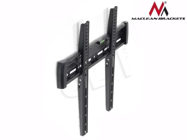 Maclean MC-643 - Monteringssats (väggfäste) - för platt panel - metall - svart - skärmstorlek: 32"-55" - monteringsgränssnitt: 400 x 400 mm