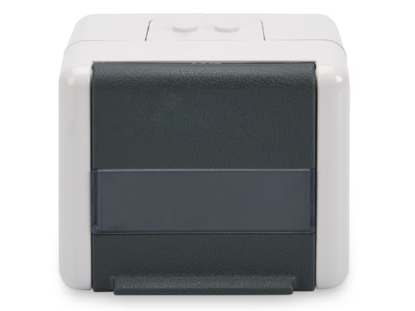 Digitus Professional - Overflatemonteringsboks for nettverk - alpehvit, antrasitt - 2 porter