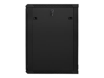 Lanberg - Rack skåp - väggmontering - svart, RAL 9004 - 18U - 19"