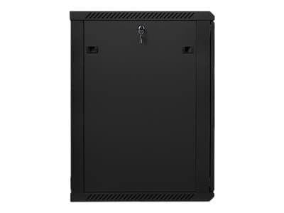 Lanberg - Rack skåp - väggmontering - svart, RAL 9004 - 18U - 19"