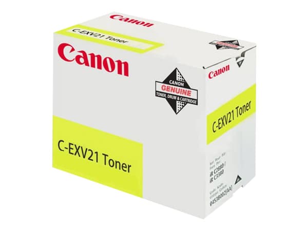 Canon C-EXV 21 - Gul - original - tonerpatron - for imageRUNNER C2380i, C2880, C2880i, C3380, C3380i, C3580, C3580i, C3580Ne