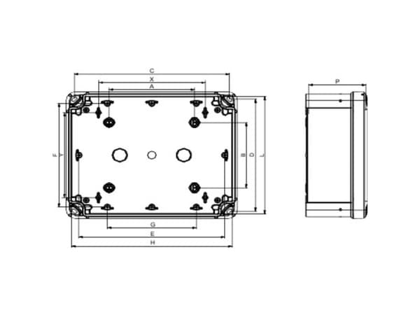 Schneider Electric NSYTBS16128, Fritstående reol, Grå, 121 mm, 87 mm, 164 mm