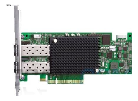 Emulex LPe16002B-M6 Gen 5 (16Gb), dual-port HBA - Värdbussadapter - PCIe 3.0 x8 låg profil - 16Gb Fibre Channel Gen 5 x 2